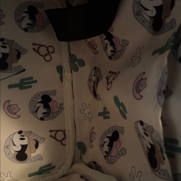 Loungefly Disney Cowboy Mickey Backpack - Pink, Brown, Blue - Picture 3 of 3